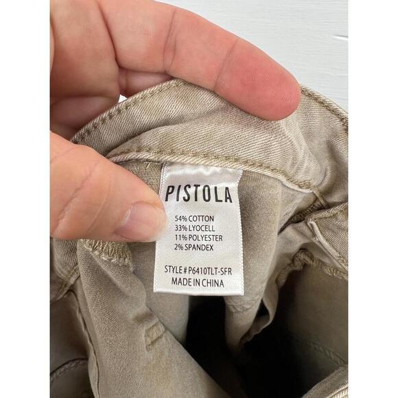 Pistola P6410TLT SFR Beige Belt Loops Wide Front Pockets Jeans Bootcut Size 28 - Picture 9 of 11